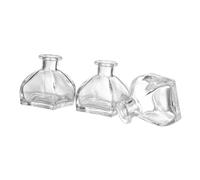 Gadpiparty 3 pièces Lot de Flacons Diffuseurs Verre Vases Décoratifs Multi-usages pour Parfum Intérieur Bien-être Décoration Maison Bouquet Fleurs Base Stable et Ouverture Large