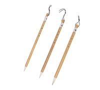 Gadpiparty 3 Pièces Lot Pinceaux Chinois pour Calligraphie Encre Absorbante Durable Variées pour Débutants et Exercices Décriture Traditionnelle