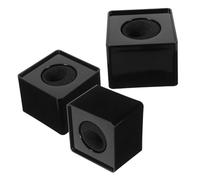 Gadpiparty 3 pièces Microphone Logo Flags Multi-functional Plastic Mic Station For Interviews And Broadcasts Stylish Square Design Easy To Install