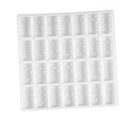 Gadpiparty 3 Pièces Moule à Domino Silicone Outil de Fabrication DIY Moule pour Époxy Parfait pour Personnalisées Jeux