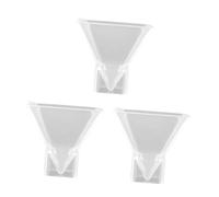Gadpiparty 3 Pièces Moule Silicone Pyramide Transparente pour Résine Époxy Flexible et Moule DIY pour Décoration Artisanale avec Inclusion Embellissements