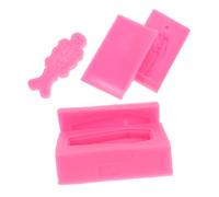 Gadpiparty 3 Pièces Moule Silicone Réutilisable pour Résine Époxy Moule Cercueil Réaliste Kit pour Porte DIY Décorations Personnalisées et Création de Bonbons
