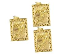 Gadpiparty 3 Pièces Pendentif tigre antique pendentif tigre exquis accrocher un petit métier de tigre décor rétro décor vintage breloque collier tigre breloque tigre rétro laiton