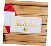 Gadpiparty 3 Pièces Porte Cartes Mariage Emplacements pour Organisateur Portable pour Mariée et Marié des Dons de Mariage