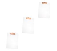 Gadpiparty 3 Pièces Porte Documents Acrylique Transparent avec Clip Solide Tableau pour Étudiants et Bureau Pratique et pour Prendre des Notes et Organiser Vos Fichiers