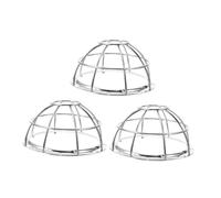 Gadpiparty 3 pièces Protection pour Détecteur de Fumée Coque de Protection Robuste avec Base Ajustable Compatible pour Maison Garage et Lieux Publics