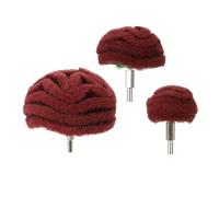 Gadpiparty 3 pièces Set de Têtes de Polissage Champignon pour Touret Meule Abrasive Rouge Accessoires pour Polir Métal et Bijoux