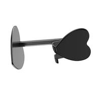 Gadpiparty 3 pièces Support Tablette Tactile Forme Cœur Support Flexible et Pliable pour Bureau Durable et Antichoc Couleur Noire