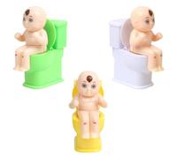 Gadpiparty 3 Pièces Toilette Truqué en Plastique, Farce Portable | Design Simple et Adorable, Jet D'eau Pratique, Accessoire Léger, Trois Couleurs Aléatoires