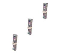 Gadpiparty 3 Pièces Trousse à Crayon Enroulable Chinois Étui Organisateur de Pinceaux et Crayons de Couleur Capacité pour Pencils Sac à Stylo Pratique et Portable