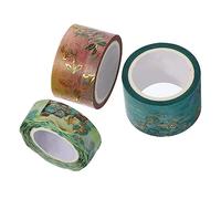 Gadpiparty 3 Rouleaux Ancient Style Washi Tapes Set Masking Adhesive Tape For Handbooks Diy Craft Decoration