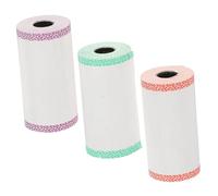 Gadpiparty 3 Rouleaux De Papier Thermique Pour Caisse 5,7 x 3 Cm, Papier De Reçu Multi-usages Bords Verts, Rouges Et Violets, Compatible Imprimante Pour Magasin, Banque Et Hôpital