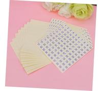 Gadpiparty 30 feuilles Autocollants Numériques Éducatifs Étiquettes Rondes Adhésives pour Mathématiques Lot de Gommettes pour École Bureau et Loisirs Créatifs