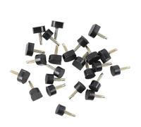 Gadpiparty 30 Paires D'embouts de Talons Noirs en Tpu Antidérapants pour Réparation et Remplacement de Talons Hauts, Adaptés aux Chaussures Féminines