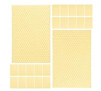 Gadpiparty 30 Pièces Feuilles de Cire Naturelle pour L'apiculture Fond de Teint en Cire Alvéolée pour Ruche et Cadres de Ruche 2 Usages Apiculture et Fabrication de Bougies Favorise