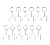 Gadpiparty 30 Pièces Lot D’anneaux Porte-clés Cœur en Acrylique | Films Protecteurs, Légers et Faciles à Transporter, pour Étiquettes Présents et Décoration de Fête