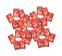Gadpiparty 300 Pièces Lunar Year Packets Horse Theme Lucky Money Envelopes Creative Hongbao Card Set For Spring Festival Family And Corporate Events