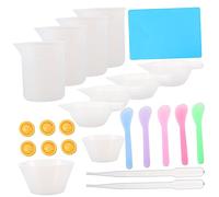 Gadpiparty 36 Pièces Kit Outils Époxy DIY Ensemble Outils de Mélange pour Accessoires Variés pour Manuelles Couleur Aléatoire