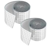 Gadpiparty 3920 carreaux de verre miroir : carrés adhésifs de 5 x 5 mm effet boule disco - Carreaux décoratifs réfléchissants pour loisirs créatifs, centres de table de mariage et décoration