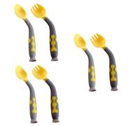 Gadpiparty 3ensembles Set De Couverts Flexibles Pour Cuillère Et Fourchette Alimentaire Ustensiles Apprentissage Ergonomiques Pour Repas Aide à Alimentation Douceur