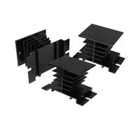 Gadpiparty 3pièces Dissipateur Thermique Aluminium pour Relais Statiques SSR Ailettes De Refroidissement Compactes pour Automatisation Industrielle