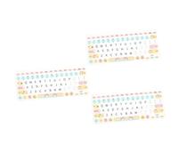 Gadpiparty 3pièces Housse De Clavier Colorée pour Anti-poussière Et Anti-déversement pour Bureau Et Maison Design Original Arc-Ciel pour Confort Optimal Lors Dactylographie