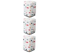 Gadpiparty 3pièces Housse De Pour Machine à Laver Couvre-linge Anti-splash Et Anti-uv Modèle Transparent Avec Imprimé Géométrique Adapté Aux Humides Et Extérieurs