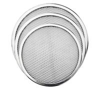 Gadpiparty 3pièces Lot De Plaques De Cuisson Alliage Aluminium Pour Pizza Plaque Perforée Antiadhésive Ronde Multi-usage Pour Four Cuisson Homogène Et Facile à Nettoyer