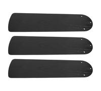 Gadpiparty 3pièces Pales de Ventilateur Plafond Plastique Imitation Bois Résistantes Intérieur Remplacement Facile pour Lames Cassées Noires