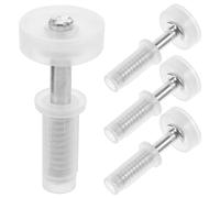Gadpiparty 4 Charnières Pivotantes pour Porte Pliante Accordéon en Acier Inoxydable Kit Quincaillerie pour Portes Pliantes Doubles Pivots Robustes Installation Facile et Usage Intensif