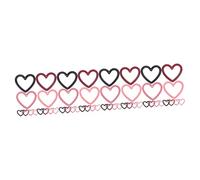 Gadpiparty 4 Ensembles Pendentifs D'Amour En Pour Filles Colliers En Forme De Cœur Pour Femmes Pendentifs Clés Breloques Pour Fabrication De Bijoux Ornements De 12 pièces * 4