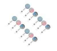 Gadpiparty 4 Ensembles Porte Badge Décoratif Clips Élastiques Rétractables Pour Cartes Identité Pour Personnel Professionnel Et Utilisation Pièces * 4
