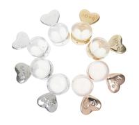 Gadpiparty 4 paires Fermoirs Silicone Forme de Cœur pour Boucles Doreilles Support Confortable et Maintien Sécurisé pour Oreilles Sensibles Compatibles Clous et Créoles Couleurs Or Rose et
