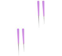 Gadpiparty 4 pièces Alésoir pour Perles Violet Outil Dagrandissement pour Perles DIY Poignée Antidérapante pour Bracelets et Colliers Portable et Pratique