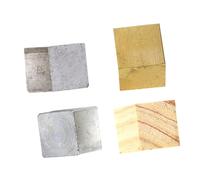 Gadpiparty 4 pièces Bloc de Densité Cuivre Fer Aluminium et Bois Kit Éducatif pour Expérience Physique de Mesure de Densité Cubes Durables et Précis pour Collège