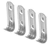 Gadpiparty 4 Pièces Clips de Support Acier Inoxydable pour Étagères de Réfrigérateur pour Congélateur Armoires et Courbé et Durable