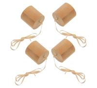 Gadpiparty 4 Pièces Couvercle D’Extinction en Bois pour Torche Tiki | Bois, Usage Patio et Loisirs Extérieurs, pour Torches et Réservoirs, Résiste au Soleil la Pluie