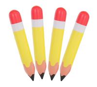 Gadpiparty 4 Pièces Crayons Gonflables Géants PVC Décorations pour Fête Anniversaire et Salle de Classe Jouets Crayons Gonflables Réalistes Portables pour Animation Scolaire