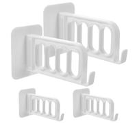 Gadpiparty 4 pièces Étagère Murale Pliable pour Séchage Linge Support Cintres Robuste Balcon et Intérieur Blanches Montage Facile et Stable