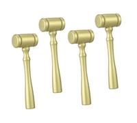 Gadpiparty 4 pièces Lot de Marteaux Bois pour Jeu de Rôle Juge Marteaux de Costume pour Garçon Fille Surface Lisse et Résistante Accessoires pour Fêtes et Apprentissage Judiciaire