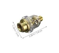 Gadpiparty 4 Pièces Mini Huileur Pneumatique à Installation Rapide Lubrificateur Compact pour Entretien des Outils Automobile Menuiserie et Peinture Lot