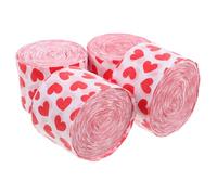 Gadpiparty 4 Pièces Papier Crépon à Motif Cœur Décorations de Fête Réutilisables Rouleaux de Papier Gaufré pour Mariage Saint-Valentin Guirlande Romantique pour Décor Maison
