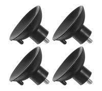 Gadpiparty 4 pièces Patins Meubles Lourds Réglables Caoutchouc Antidérapants et Antivibrations pour Meubles Élévateurs Robustes pour Tables Chaises et Équipements Lot de Noires