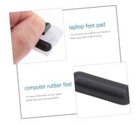 Gadpiparty 4 Pièces Pieds en Caoutchouc Ergonomique Tampon Non- matériel Coussinets de Tapis Pieds inférieurs pour Ordinateur Portable Repose-Pieds pour Ordinateur Portable Noir