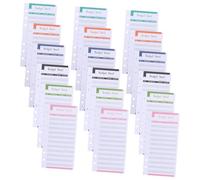 Gadpiparty 40 Pièces Cartes Budget Planner Six Couleurs avec Feuilles de des Dépenses Portables pour Gérer Budget Personnel et Consommation