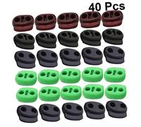 Gadpiparty 40 Pièces Verrous à Ressort Durable Bloqueurs de pour Vêtements et Sacs Boutons Stopper pour Camping et Randonnée Couleurs Aléatoires Couleur Aléatoire