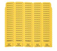 Gadpiparty 400 Billets de Tombola Jaunes, Rouleaux Numérotés pour Événements et Fêtes, Tickets Loterie Universels pour Tirages au Sort, Collectes de Fonds et Jeux D’Animation