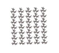 Gadpiparty 400 Pièces Accessoires De Bijoux Breloques Artisanales Feuilles Filigranes Fleur Perles Capuchons Filles Entretoises Fleur Bijoux Accessoires Bijoux Fleur Entretoise Kit De