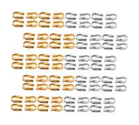 Gadpiparty 400 pièces U-shaped Metal Thread Protectors For Bracelet Clasp DIY Accessories Polished Wire Guards For Handmade Necklace And Jewelry Crafting