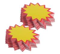 Gadpiparty 400pcs Étiquettes de Prix Jaunes Réutilisables en Papier pour Supermarchés et Boutiques, Style Éclatement, Résistantes à L’usure pour Affichage Clair des Prix